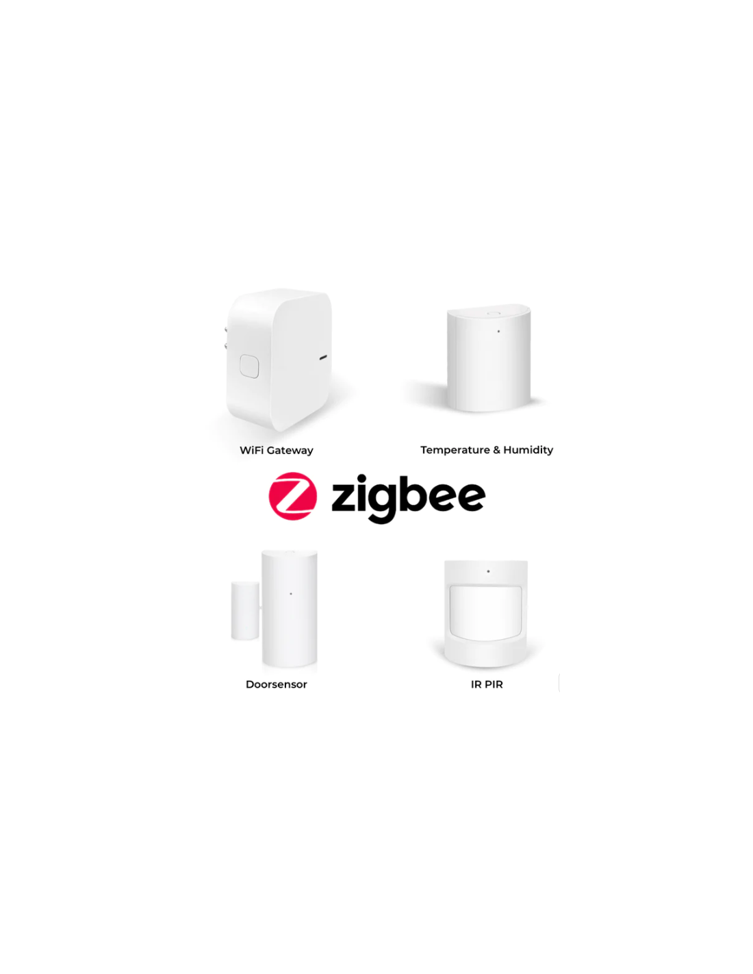 Kit Hihome Zigbee, 1 X Senzor temperatura si umiditate, senzor de