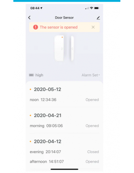 Kit Hihome Zigbee, 1 X Senzor temperatura si umiditate, senzor de miscare, senzor usa, 1 Zigbee Gateway